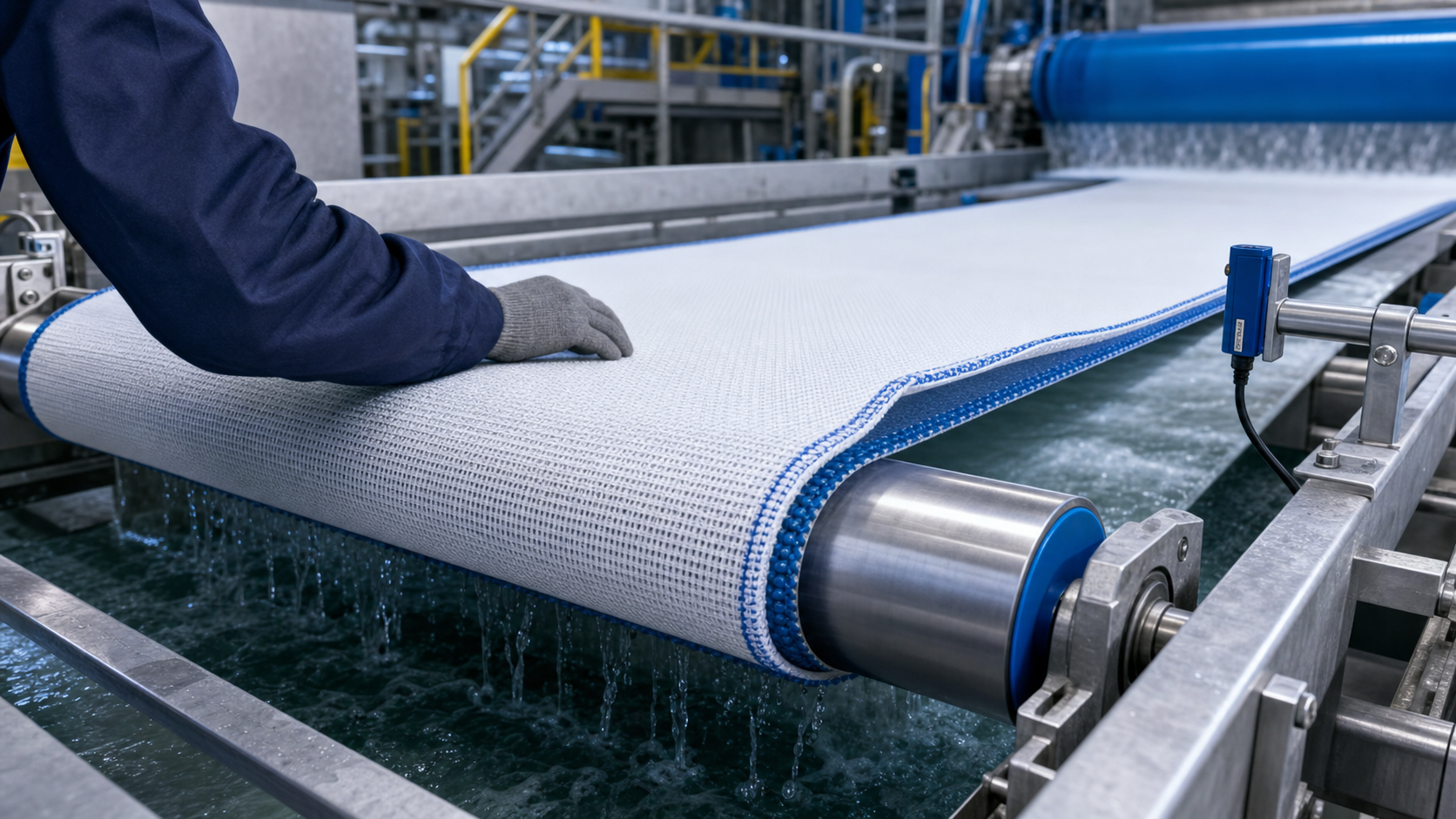Forming fabric edge curling inspection