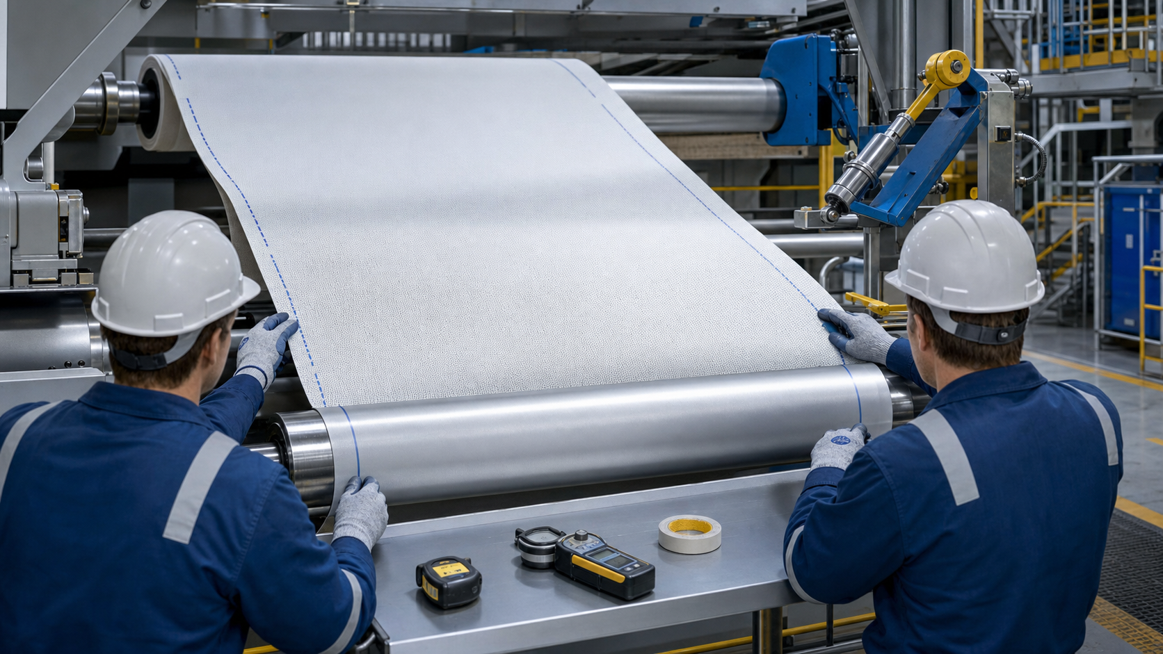 Paper machine clothing installation checklist