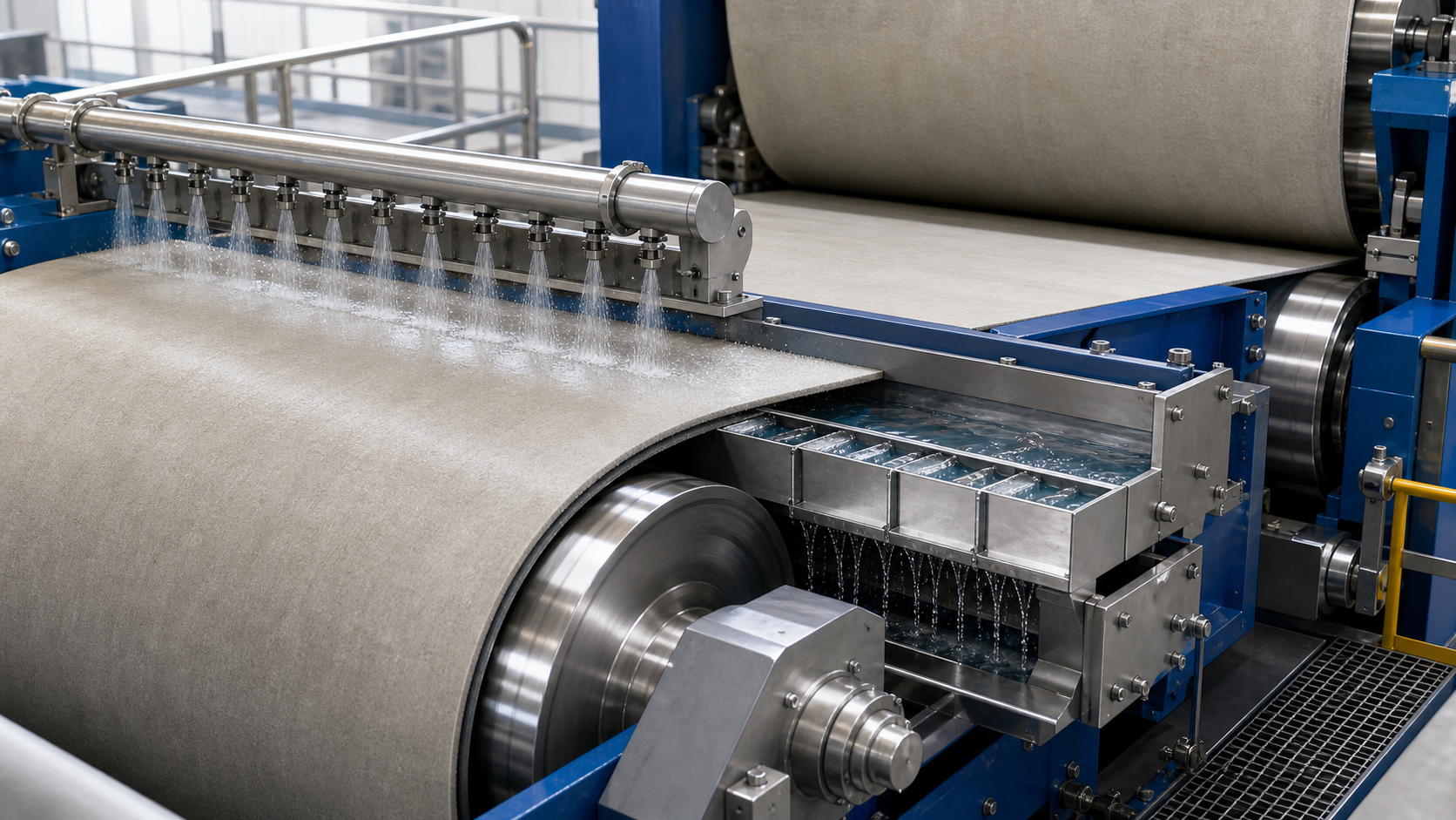 Press felt conditioning system